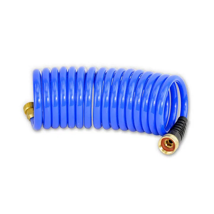 HS1500HP – HOSECOIL Boat Washdown Hose, Coiled Type Medium Duty 15 Foot Hose Length 3/8 Inch Inner Diameter 3/4 Inch ...
